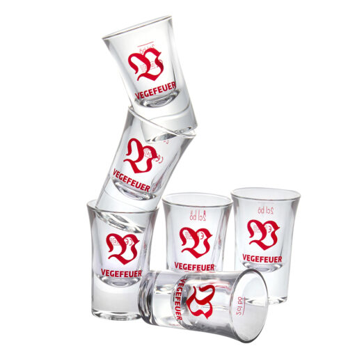 VEGEFEUER SHOTGLÄSER 2CL, 6ER PACK