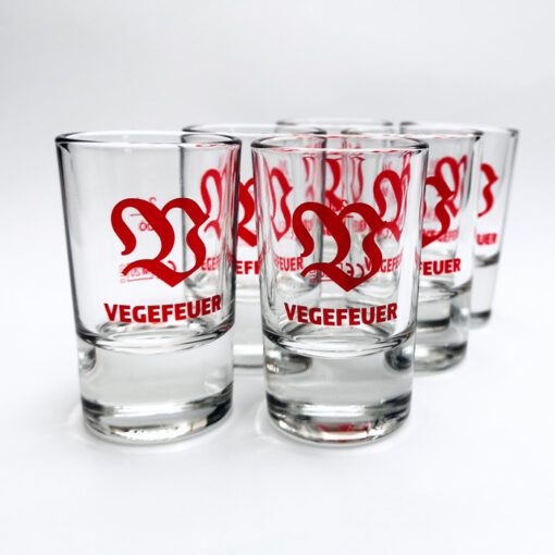 6x VEGEFEUER Shotzylinder SHOTGLAS 2CL