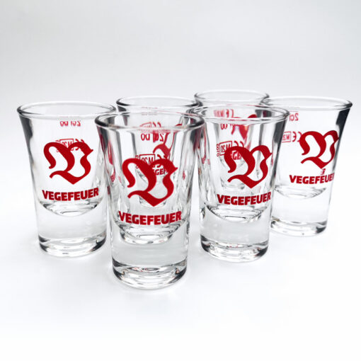 6x VEGEFEUER SHOTGLAS 2CL