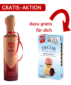 VEIER – Likör 0,35L und gratis 16 Waffelbecher