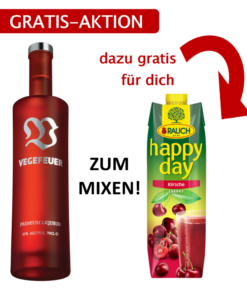 Meisterschaft Aktion: VEGEFEUER 0,7L & gratis Kirschsaft 1L