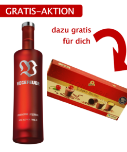 Meisterschaft Aktion: VEGEFEUER 0,7L & gratis 12 Schokobecher